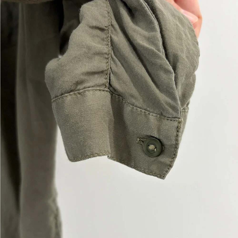 💚 American Eagle Green Button Down Shirt - Small - Picture 3 of 9